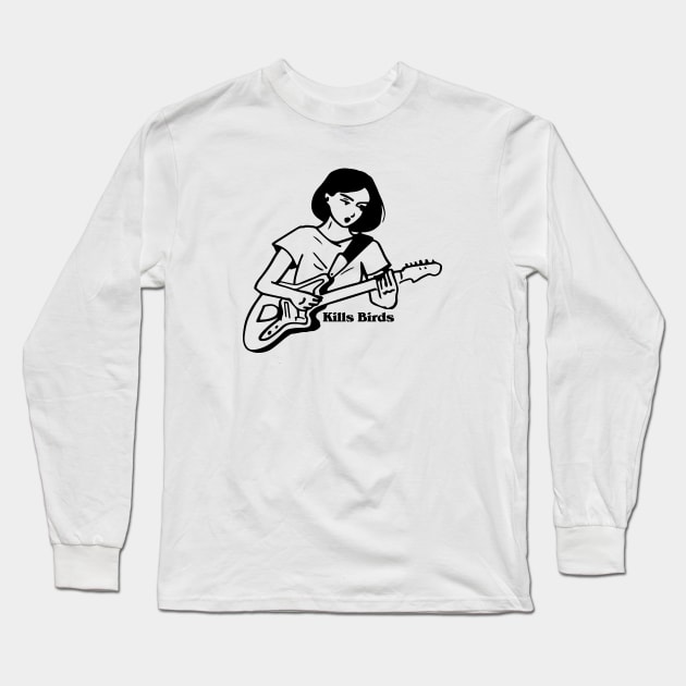 Guitar Girl Long Sleeve T-Shirt by IAKUKI